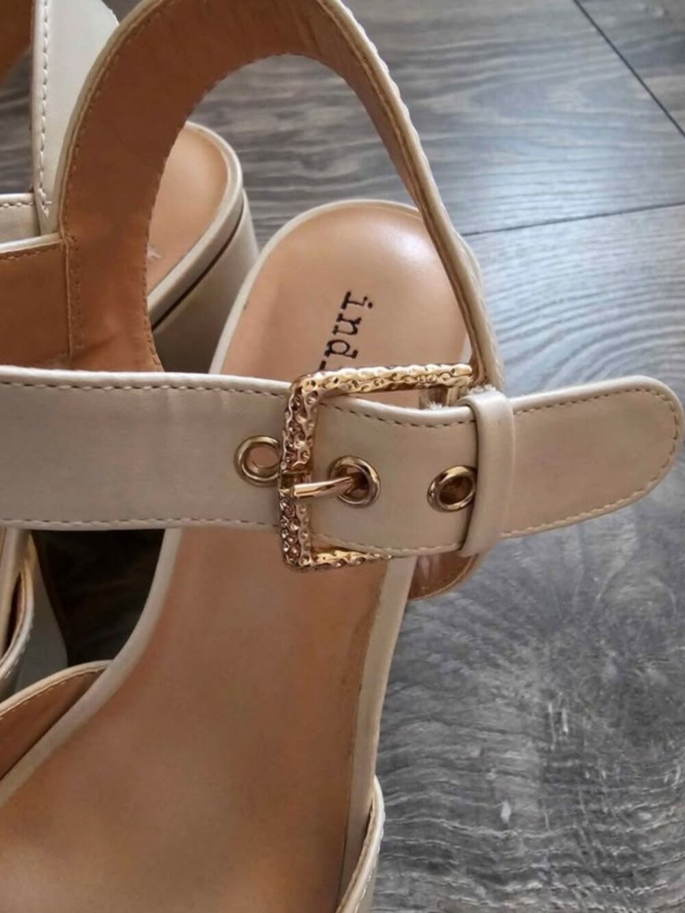 Cream Platform Heels - Picture 2 of 4